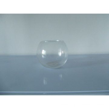 Pequena máquina feita de vidraria redonda Bola de vidro redonda e tigela de vidro Aquário de vidro para decoração de casa